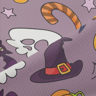 Witch Hat And Pumpkin Piqué