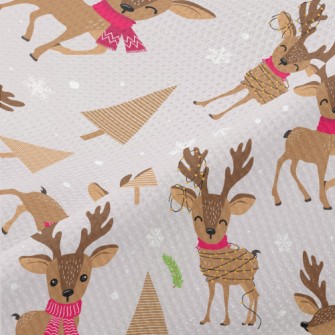 Naughty Little Deer Piqué