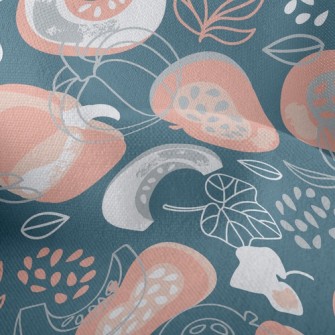 Pumpkin Field With Empty Baske Lightweight Performance Linen