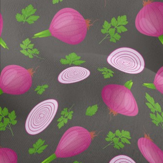 Red Onion Leaves Lightweight Performance Linen