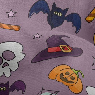 Witch Hat And Pumpkin Lightweight Performance Linen