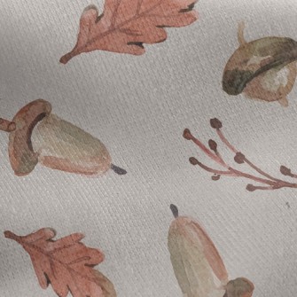 Watercolor Toned Hazelnuts Jersey Backed Fleece