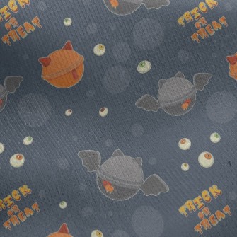 Eyeball Bell Cat Jersey Backed Fleece