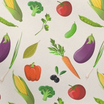 Fresh Colorful Vegetables Pongee