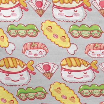 Japanese Smile Sushi Pongee