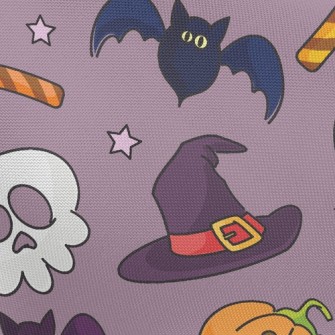 Witch Hat And Pumpkin Pongee