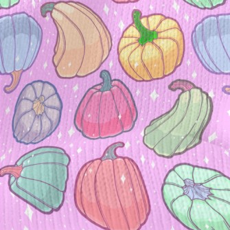 Shiny Colorful Pumpkins Stretch Jersey