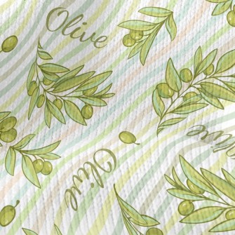 Slash Green Olives Stretch Jersey