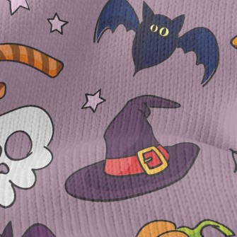 Witch Hat And Pumpkin Stretch Jersey