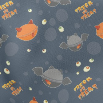 Eyeball Bell Cat Lightweight Cotton Poplin