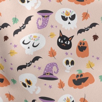 Skull With Vivid Expression Lightweight Cotton Poplin