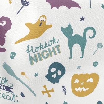Spooky Halloween Night Lightweight Cotton Poplin
