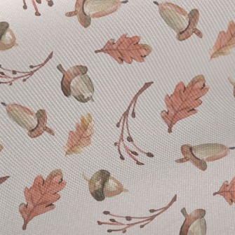 Watercolor Toned Hazelnuts Midweight Cotton Poplin