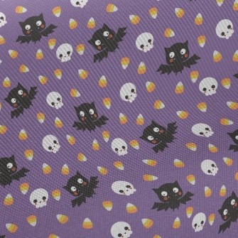 Blushing Bat And Skeleton Midweight Cotton Poplin