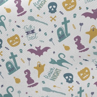 Spooky Halloween Night Midweight Cotton Poplin