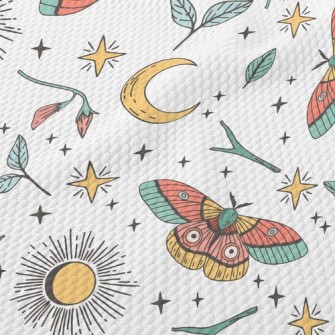 Mysterious Pattern Moth Birdseye Piqué