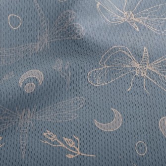 Moths And Dragonflies Athletic Mesh Flat Back