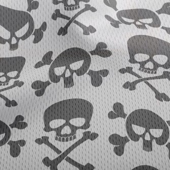 Skull Jumping Up And Down Athletic Mesh Flat Back