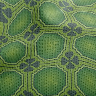 Clover Leaf Tiles Athletic Mesh Flat Back