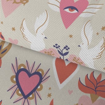 Sacred White Bird Totem Waterproof Oxford