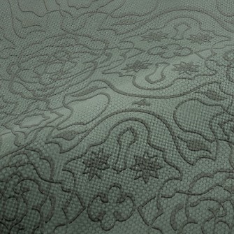 Transparent Glass Damask Performance Linen