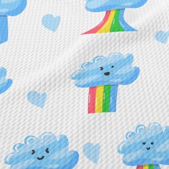 Changeable Expressions Clouds  Birdseye Piqué