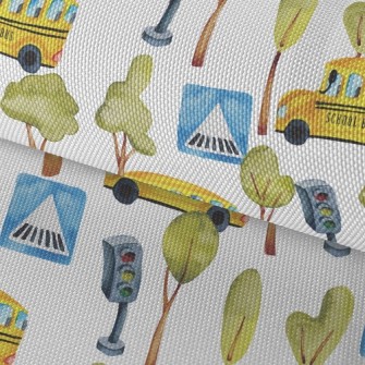 Good Morning School Bus Waterproof Oxford