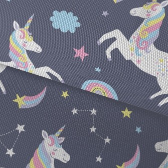 Rainbow Color Unicorn Waterproof Oxford