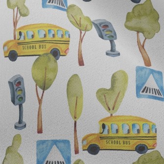 Good Morning School Bus Chiffon