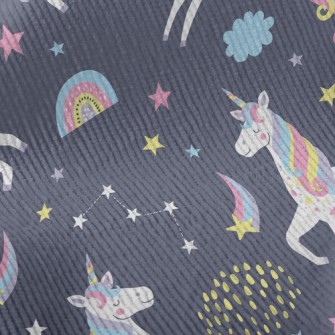 Rainbow Color Unicorn Standard Corduroy