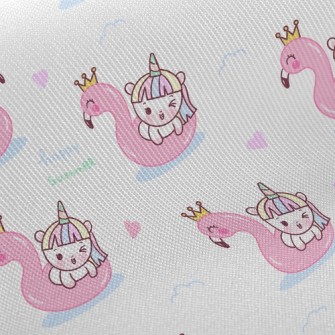 Unicorn Flamingo Swim Ring Twill