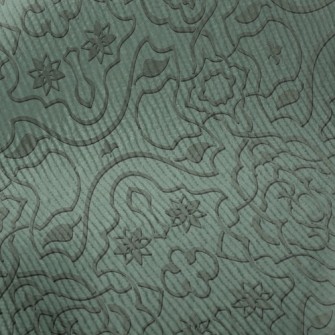Transparent Glass Damask Standard Corduroy