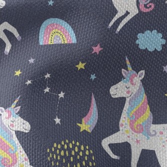 Rainbow Color Unicorn Waterproof Canvas