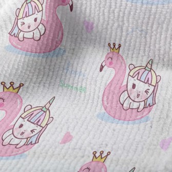 Unicorn Flamingo Swim Ring Terry