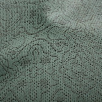 Transparent Glass Damask Athletic Mesh Flat Back