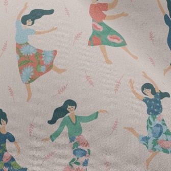 Happy Dancing Women Chiffon