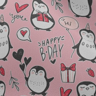 Penguin Celebrates Birthday Chiffon