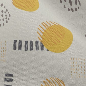 Art Circle Lines Chiffon