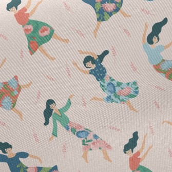 Happy Dancing Women Twill
