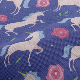 Elegant Unicorn And Rose Performance Linen