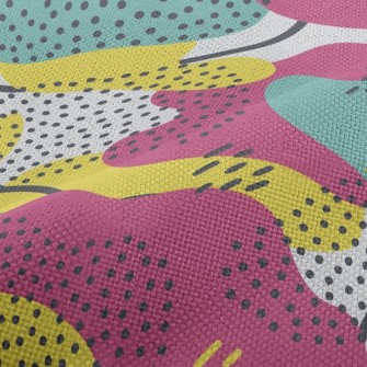 Irregular Dots Abstract Performance Linen
