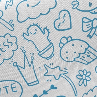 Cute Things Doodles Twill