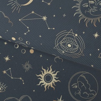Psychedelic Eyes Sun Moon Waterproof Oxford