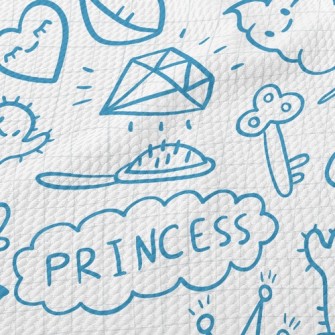 Cute Things Doodles Birdseye Piqué