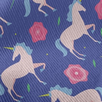Elegant Unicorn And Rose Standard Corduroy