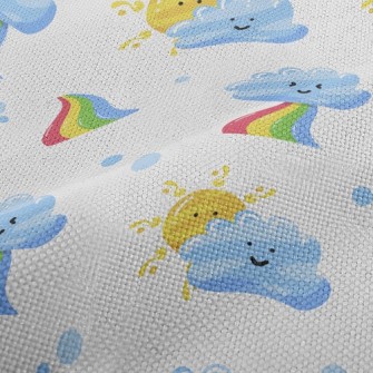Sun Clouds Rainbow Performance Linen