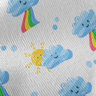 Sun Clouds Rainbow Standard Corduroy