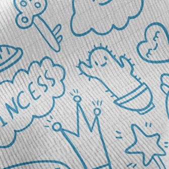 Cute Things Doodles Standard Corduroy