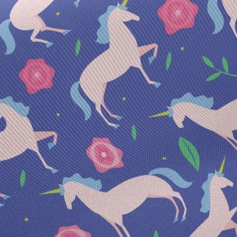 Elegant Unicorn And Rose Twill