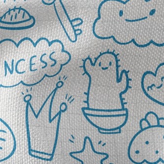 Cute Things Doodles Waterproof Canvas